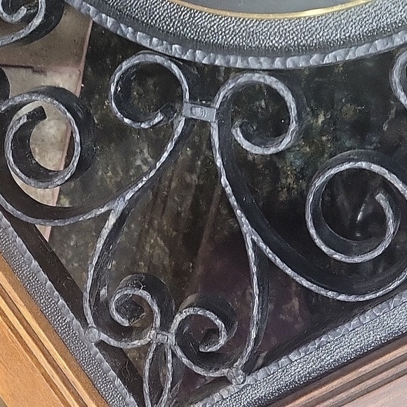 Vintage Seth Thomas Sierra Wall Clock Black & Wood Model #685-160 MCM For Repair - Picture 4 of 7